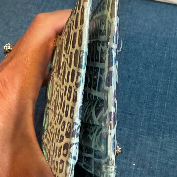 Brahmin Ady Wonderland wallet in Iridescent Croc-Embossed Wallet - Picture 5 of 7